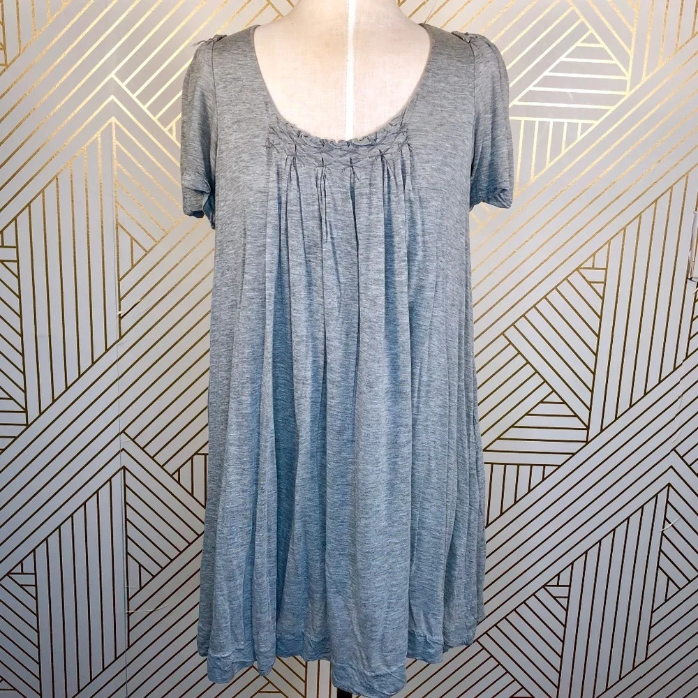 3.1 Phillip Lim Gray Swingy Short‎ Sleeve Top
